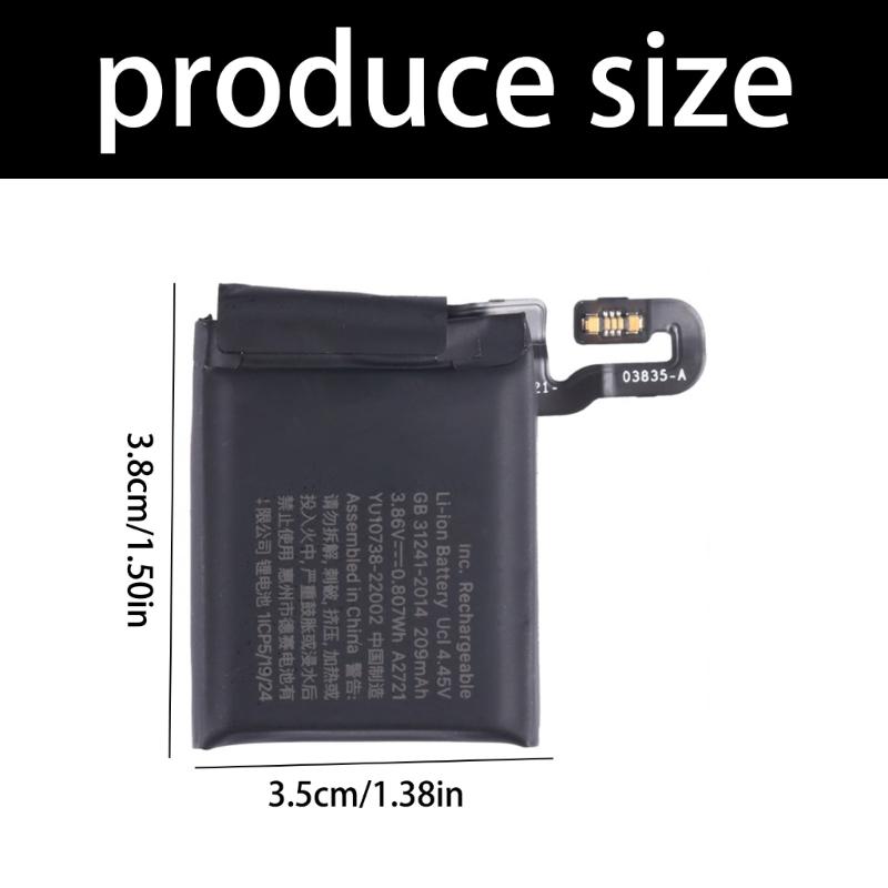 Durability 209mAh Rechargeable Battery Designed For Watch SE2 40mm Easy Installation