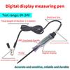 Digital Display Long Probe Pen Light Bulb 6V 12V 24V Dc Car Truck Voltage Circuit Tester Automobile Repair Diagnostic Tools