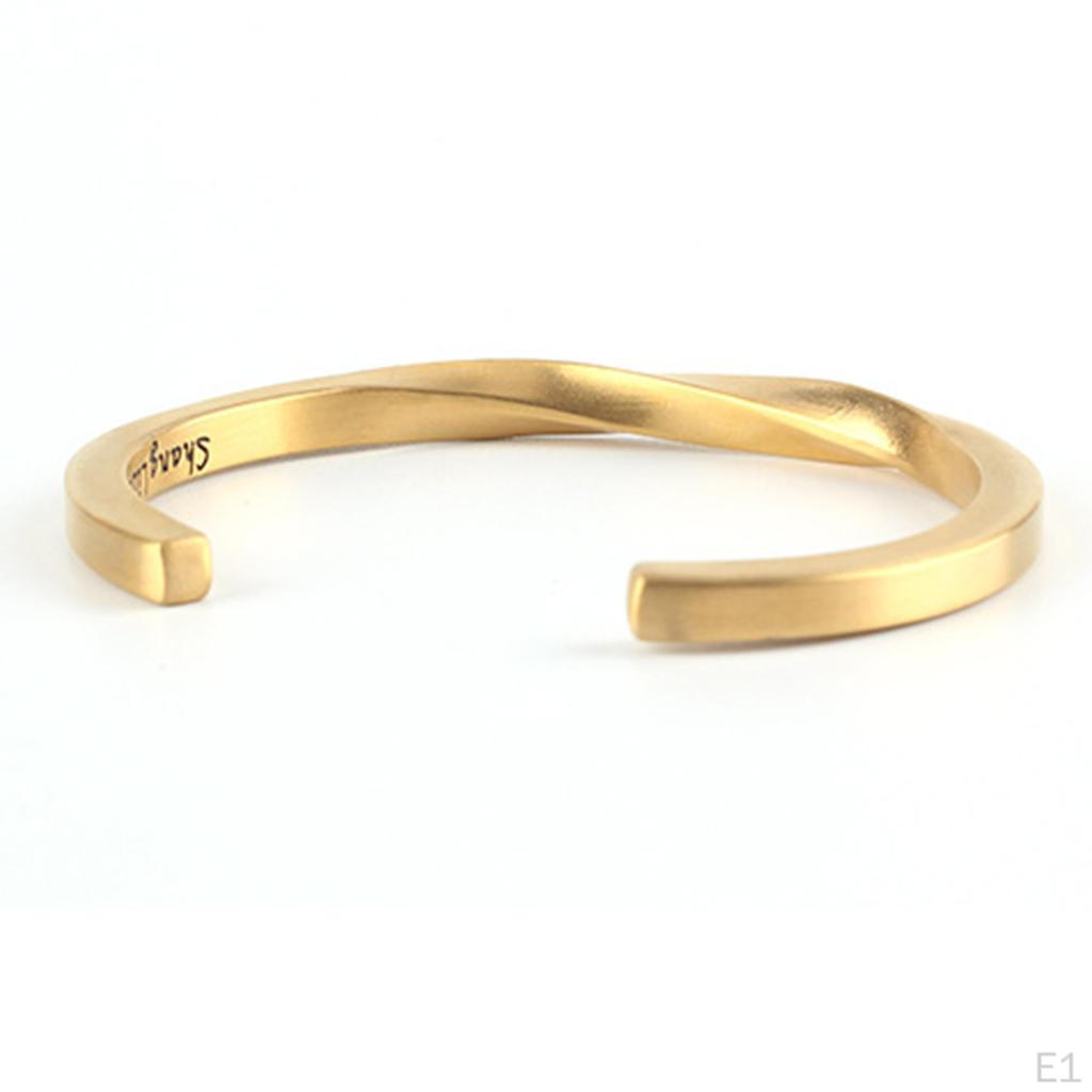 Cuff Bangle Bracelet Birthday Gifts for Women Men Stainless Steel Impressed Statement
