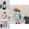 Adorable Bunny Ear Cartoon Kids Backpack Stylish Korean Design Sequin Pu Material