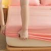 Solid Color Dustproof Fitted Sheet Set & Mattress Protector