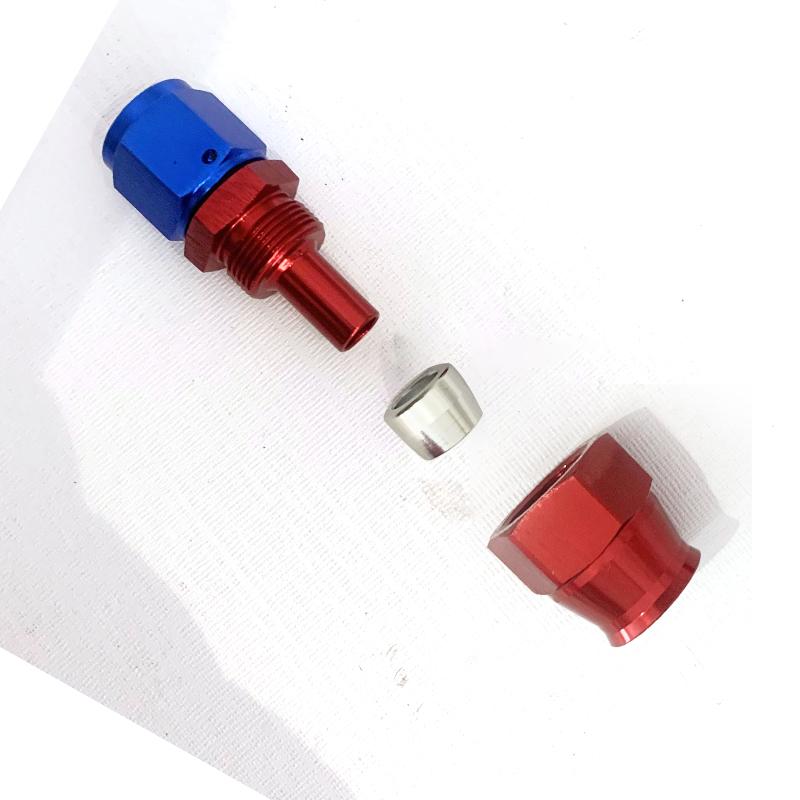 HQ PTFE Universal AN4/AN6/AN8/AN10/AN12 Straight 0°/45°/90/180° Degree Oil Fuel Swivel Hose End Fitting Oil Hose End Adaptor Kit