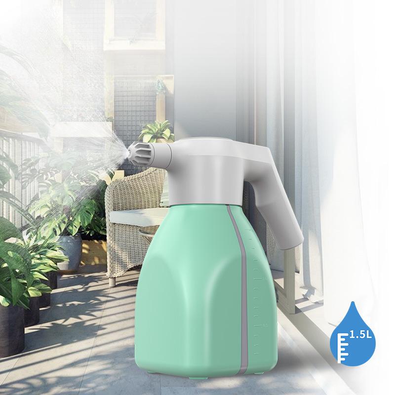 USB Rechargeable 1.5-2L Electric Cordless Water Bottle Sprayer Durable Automatic Mister for Plants and Gardens
