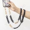 New acrylic color neck anti-lost mobile phone chain, convenient messenger hand carry fashionable mobile phone case hanging chain