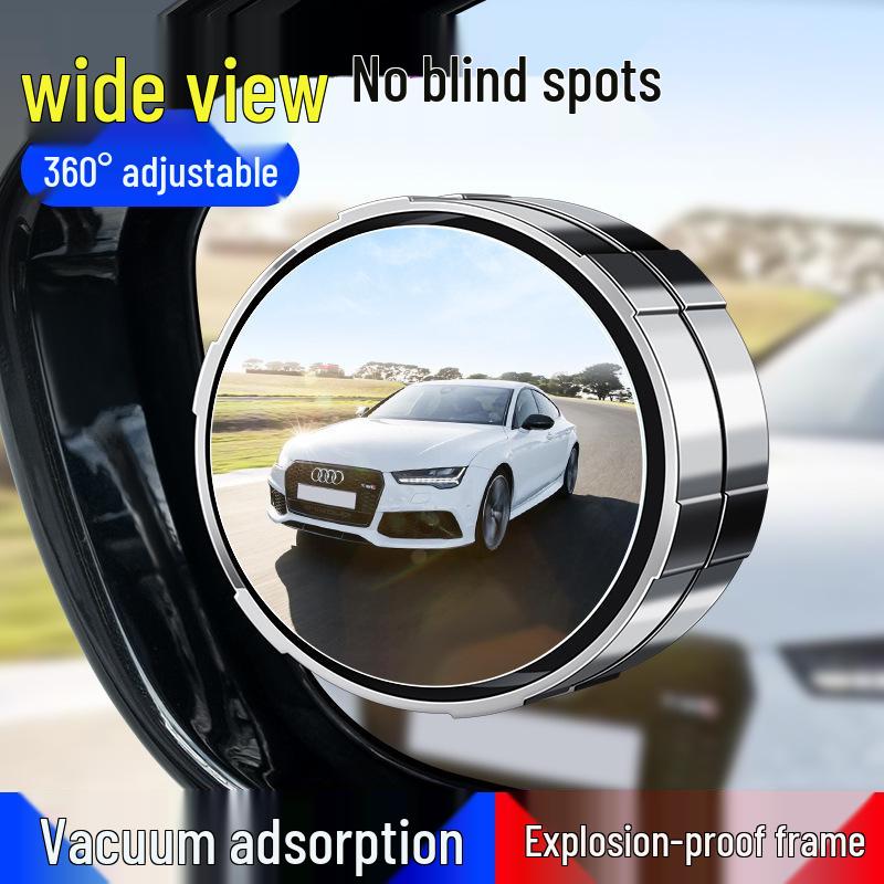 Adjustable Wide-Angle Blind Spot Mirror for Cars with Suction Cup Mount