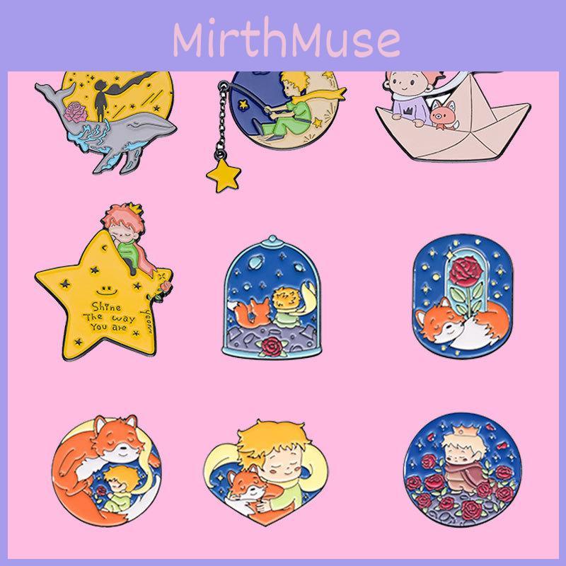 Charming Cartoon Metal Badge Set Featuring The Little Prince Creative Brooch Collection
