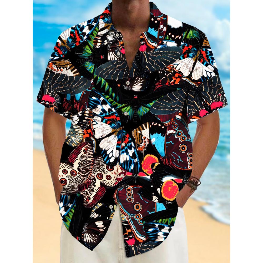 Heren Hawaiiaanse Overhemden 3D Print Hawaïaanse stijl Mode Knopen Korte Mouw Revers Streetwear Hawaiiaanse Blouse shirts voor mannen Zomer