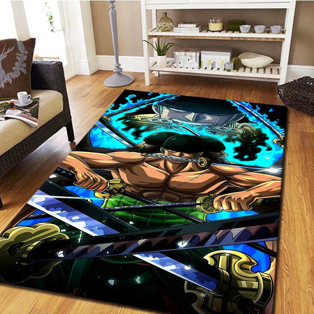 

Roronoa Zoro Floor Carpet, Digital Printed Movie Rug, Home Decor Mat for Bedroom, Living Room -HYQ78 60x90cm