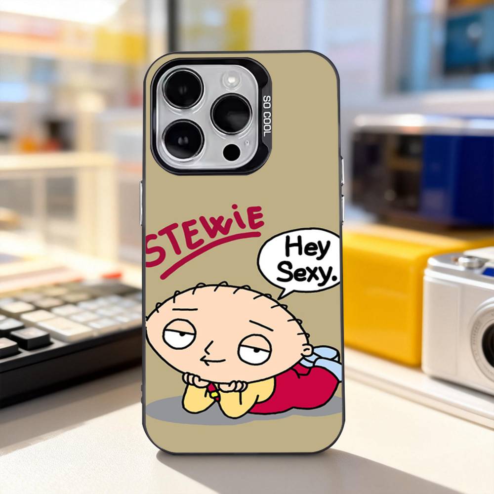 F-Family Funny G-Guy Funny For iPhone 17,16,15,14,13,12,11,Pro,Max,Plus,E,Air,Mini Anti Fall Black Matte Hard Bumper Phone Case