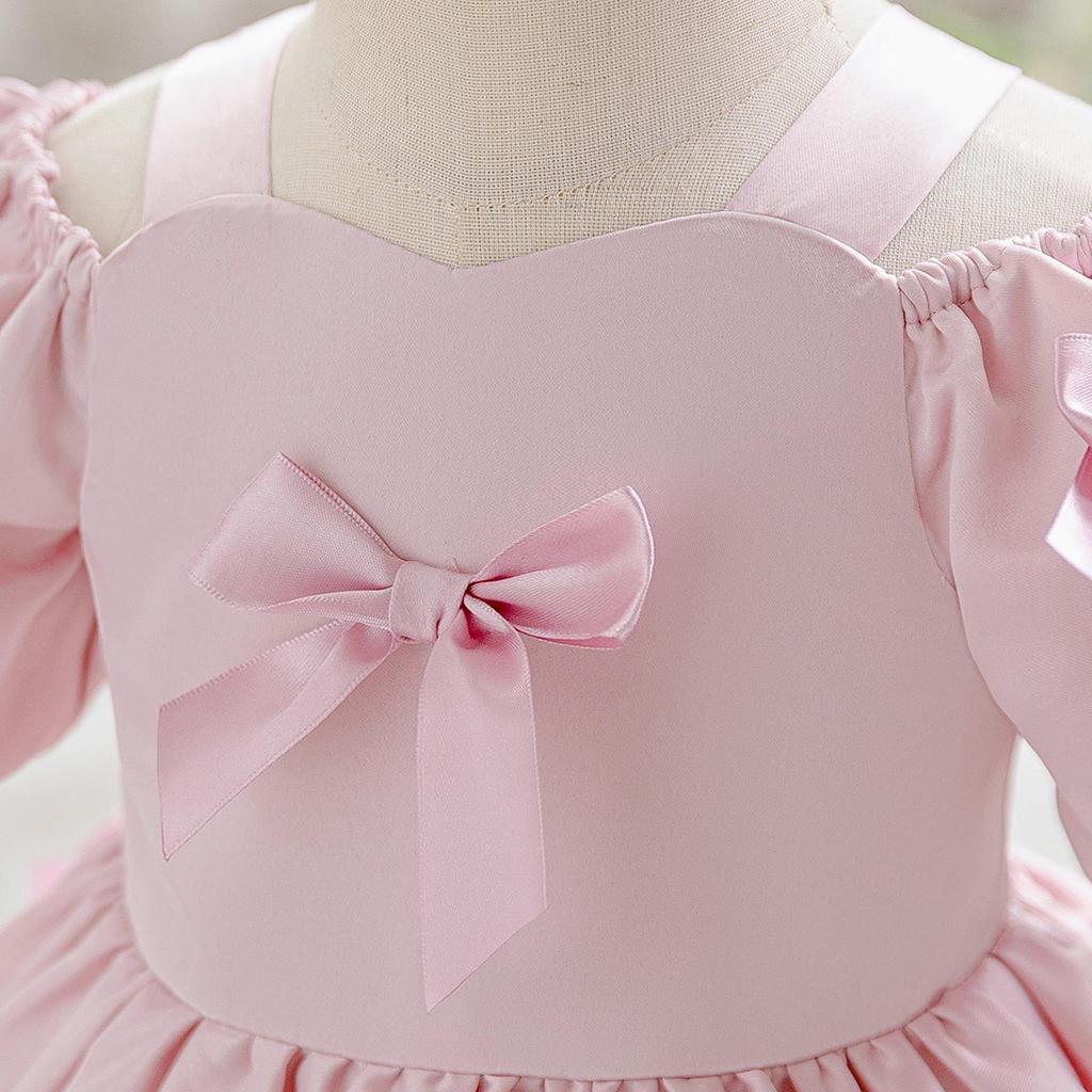 European-American Style Girls' Princess Party Dress: Formal Gown for Banquet, Fashion Show, Performance, and Evening Events.