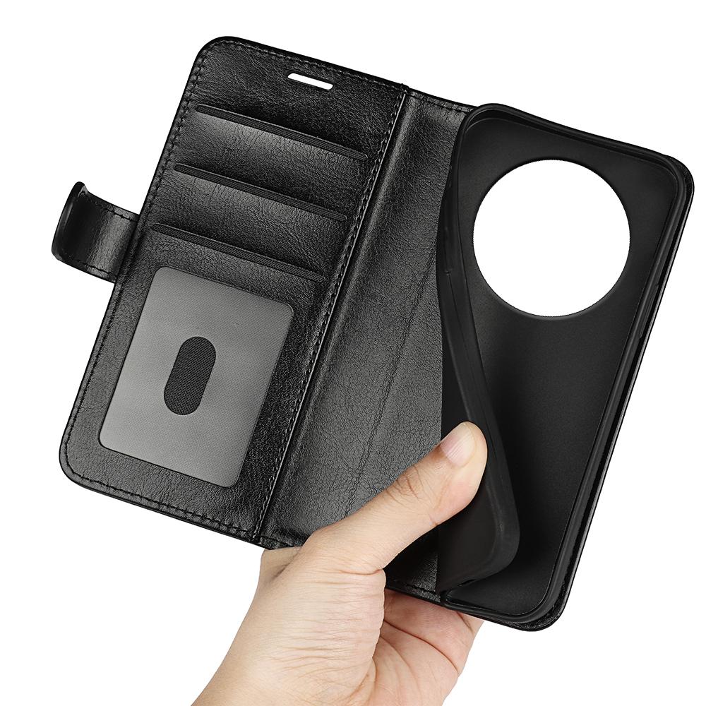 For Xiaomi Redmi A3 4G/Poco C61 4G Case Leather Crazy Horse Texture Wallet Folio Phone Cover
