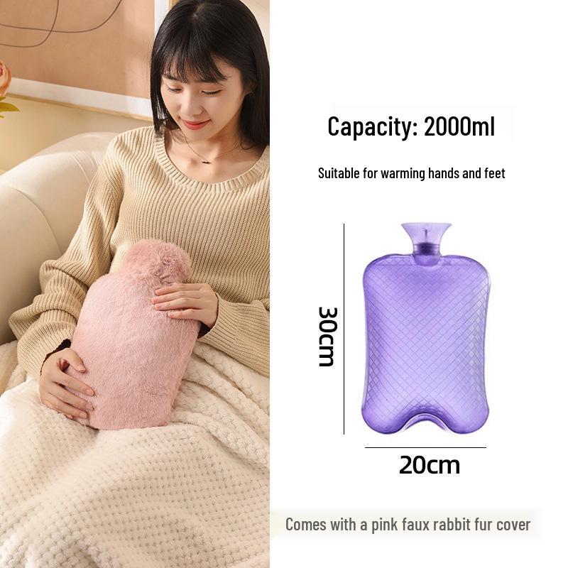 Extra Large Hot Water Bottle - Bed & Foot Warmer with Special Large Capacity