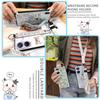 Fashion Design Kickstand Phone Case For Blackview A200 Pro Back Cover Dirt-resistant Wristband Anti-dust Cartoon Lanyard