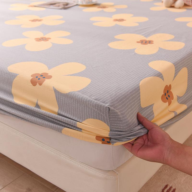 Cartoon Bedspread Mattress Cover All-around Elastic Band Bed Sheet (Without Pillowcase)