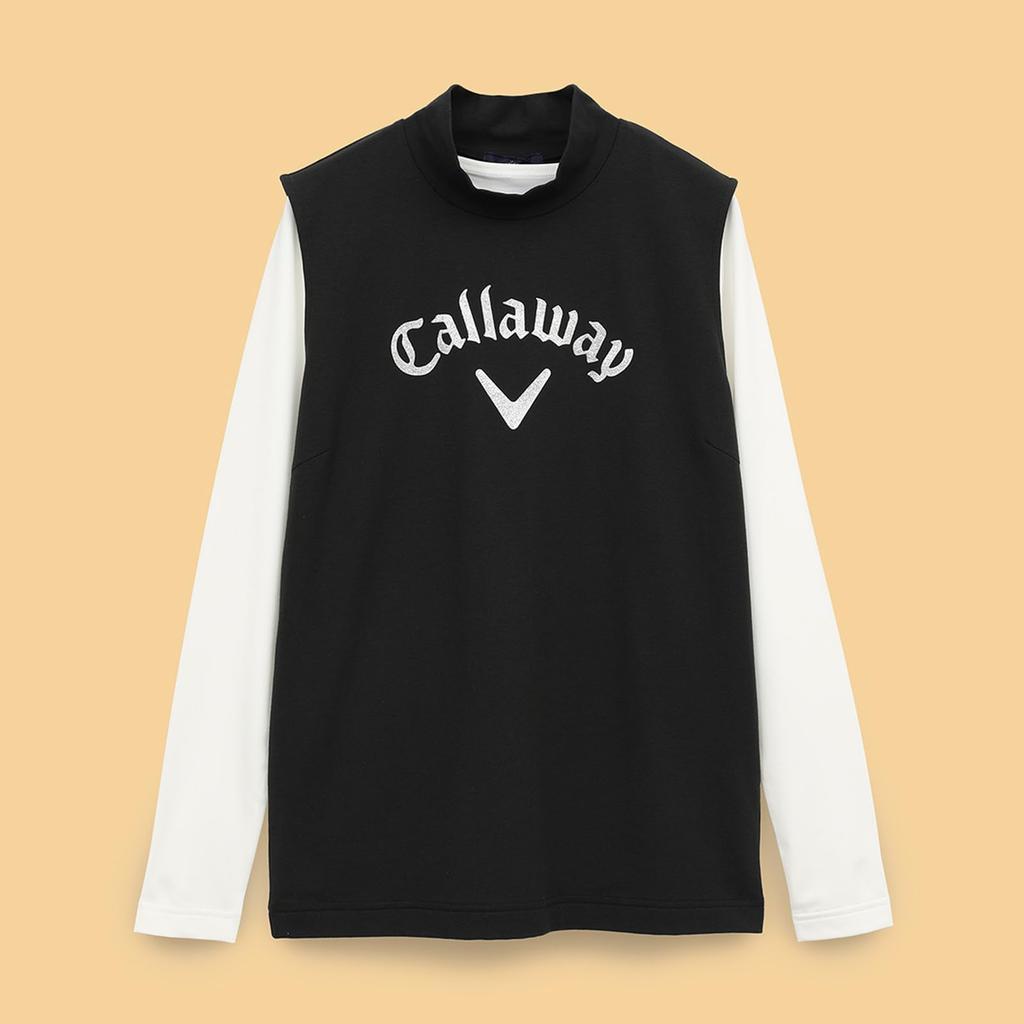 Callaway Layered Shirt and Mock Neck Shirt Golf C25134217 M Women's (Sleeveless Set) / / 1010_Black