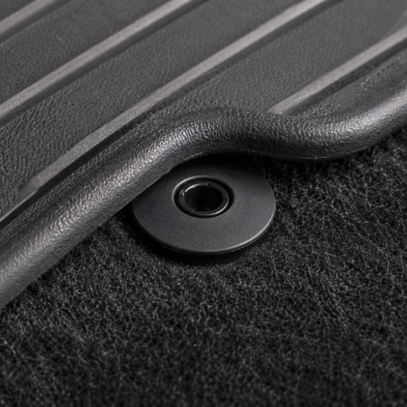 6680520 Automotive Carpet Mat Clips, 10 Black Plastic Components with Flanged Construction for Replacing Floor Mat Retaining Hardware Points
