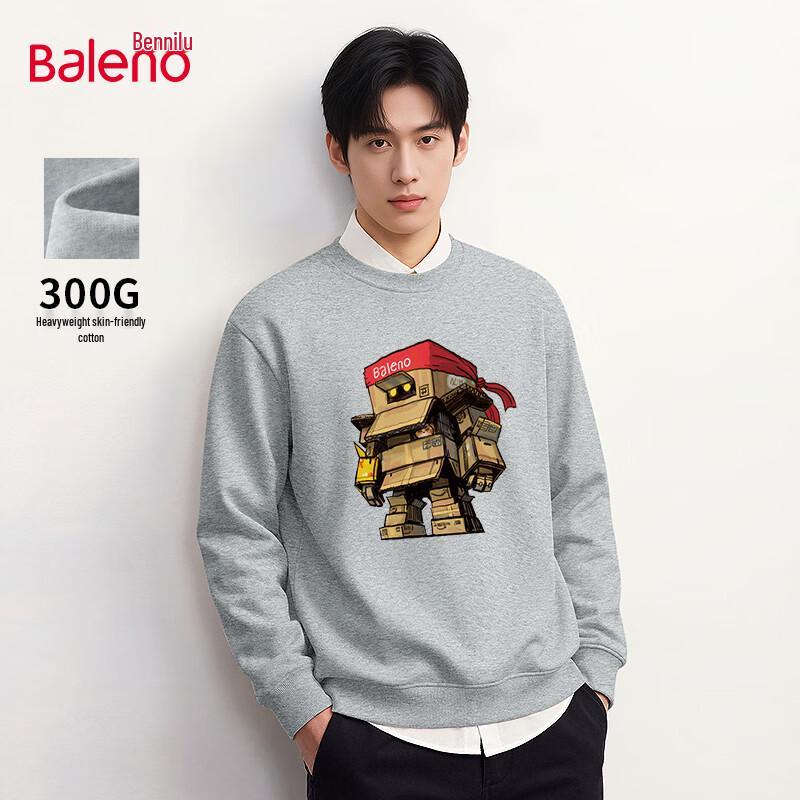 Baleno Men s Casual Print Pullover Sweatshirt 4XL