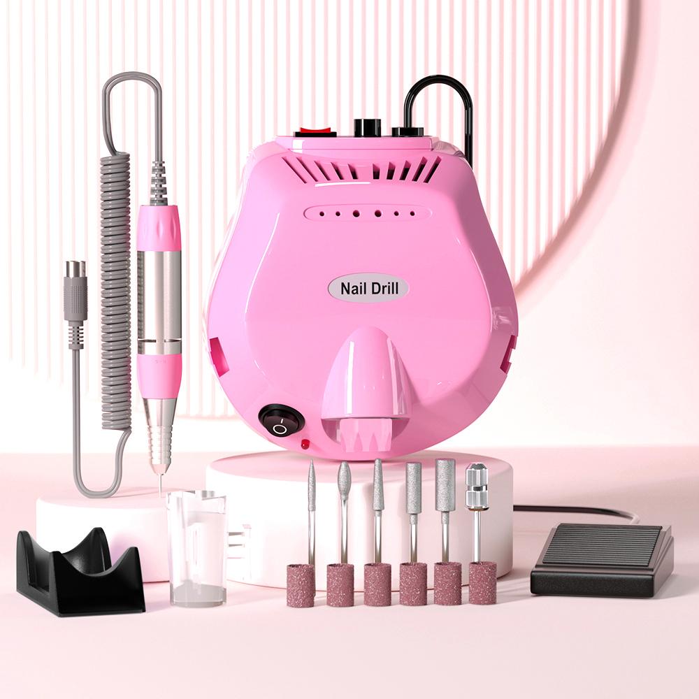LINMANDA Mașină Electrică de Pilit Unghii Ajustabilă 20000RPM Freză Abrazivă Pedichiură Manichiură Set de Freze Echipament pentru Lustruirea Unghiilor