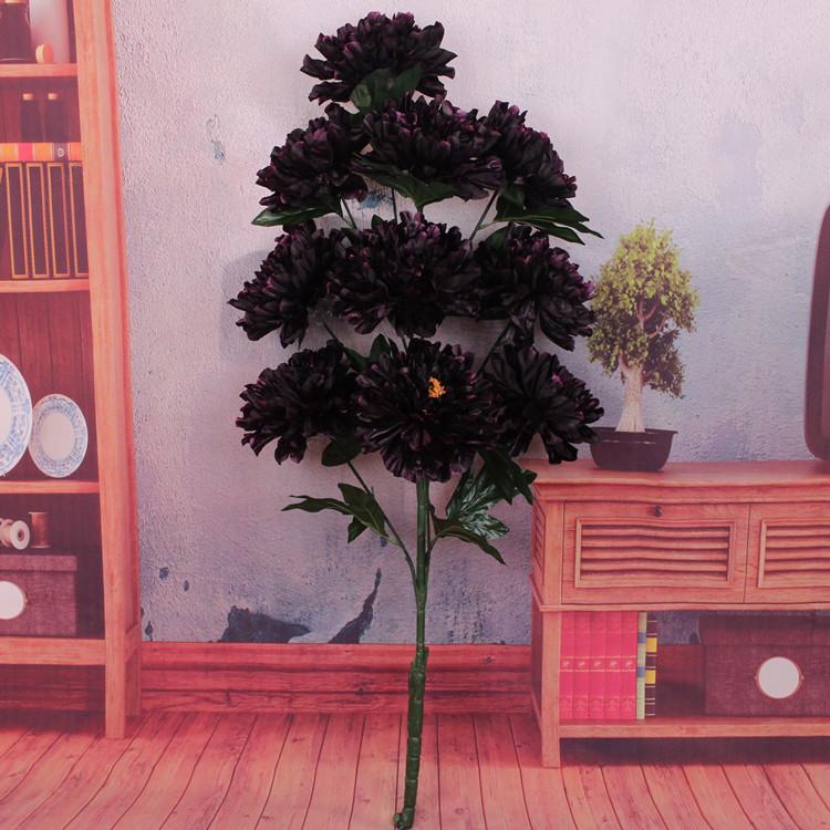 Simulation Peony Flower 10 Heads Rich and Core-spun Peony Simulation Flower Wedding Home Studio Decoration Artificial Fake Flower