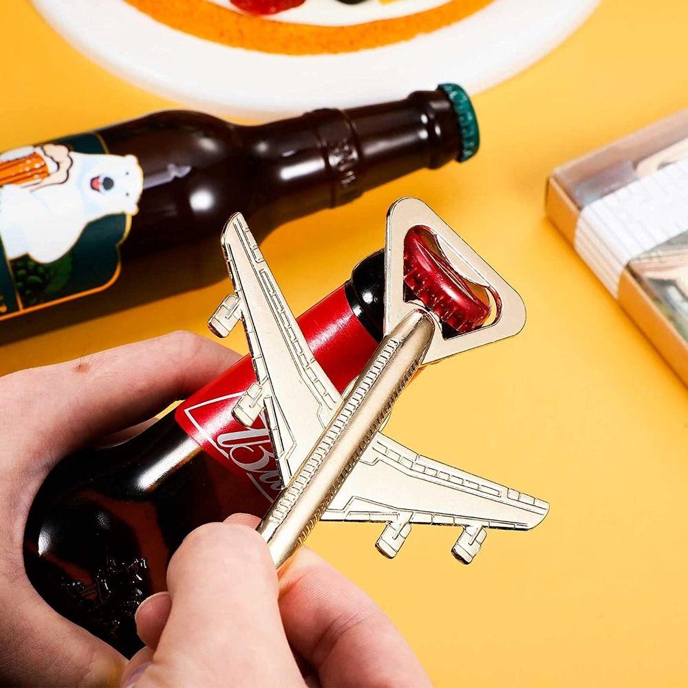 Restaurante de Festa Multifuncional Antigo Sem Esforço Formato de Avião Abridor de Garrafa Abridor de Latas Chave de Fenda de Cerveja Ferramenta de Cozinha