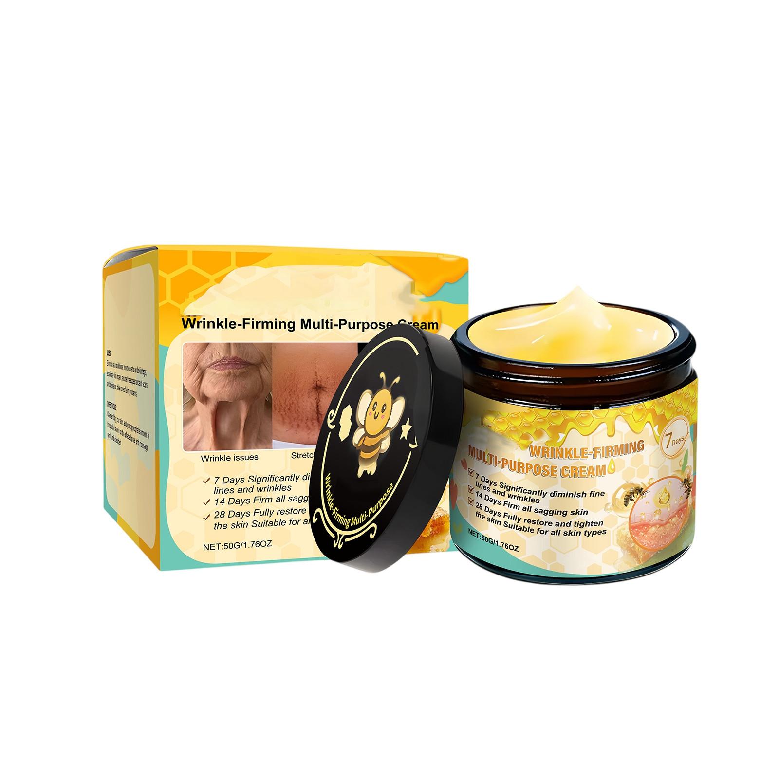 

Укрепляющий и разглаживающий морщины крем с мультиэффектом, Уход против морщин, Лифтинг и укрепление кожи лица и тела, Увлажняющий крем. One Size жёлтый