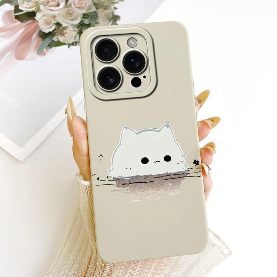 New Fashion Phone Case For iPhone 16 Pro Max iPhone16 16Pro Soft Silicone Cases For iPhone 16ProMax Shockproof Covers Bumpers