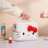 Kawaii Sanrio Large Capacity 3d Plush Makeup Pouch My Melody Kuromi Hello Kitty Cinnamoroll Portable Storage Bag Gift
