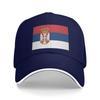 Flag of Serbia Casual Baseball Cap  Outdoor Sports Trucker Hat Summer Dropshipping Baseball Caps