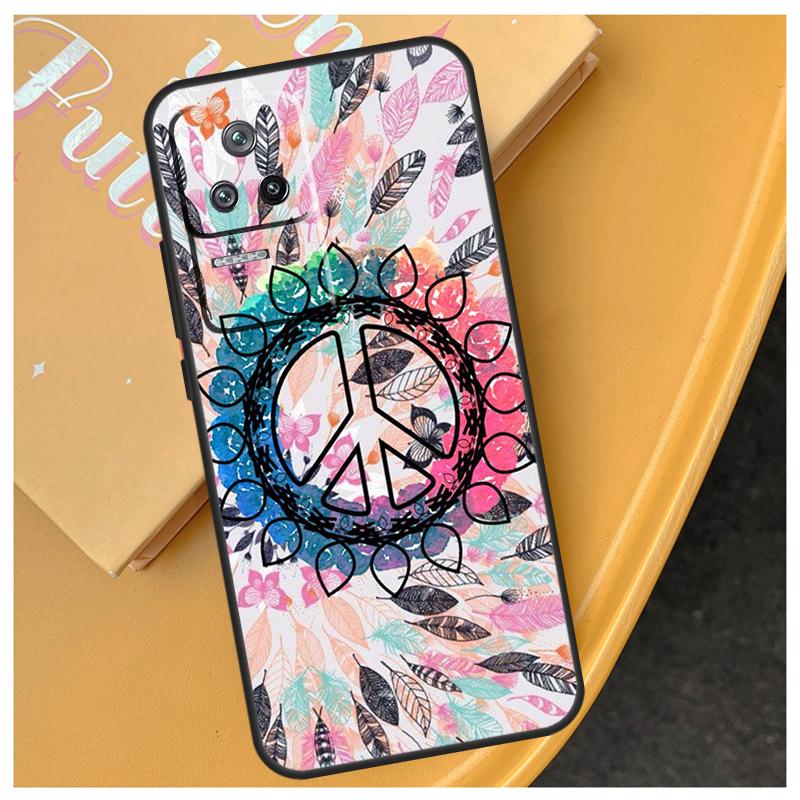 Hippy Hippie Psykedelisk Konst Fred Fodral För Xiaomi 15 14 Ultra 17 Pro Max 13T 14T 15T POCO F5 F6 F7 Pro X5 X6 X7 F8 Ultra Fodral