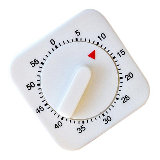 Novinka White Square 60minutový mechanický časovač připomenutí počítání pro kuchyni