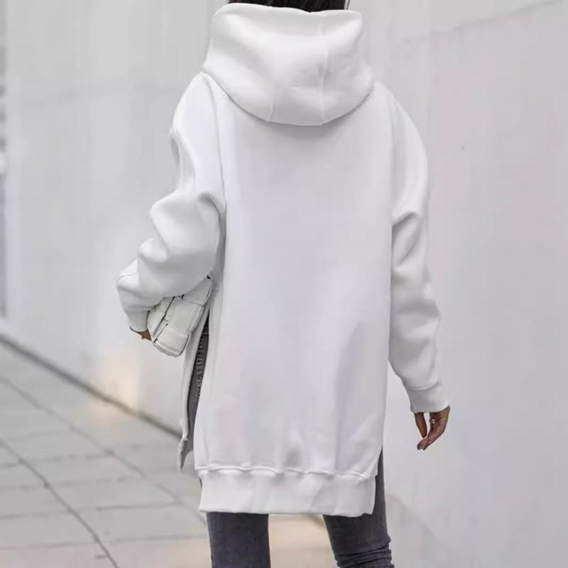 Новая женская бархатная куртка с капюшоном и прошитыми карманами — фото 3