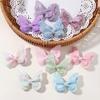 4Pcs Double Butterfly Design Butterfly Hair Clip Colorful Glitter Ribbons Bow Hairpins  Women
