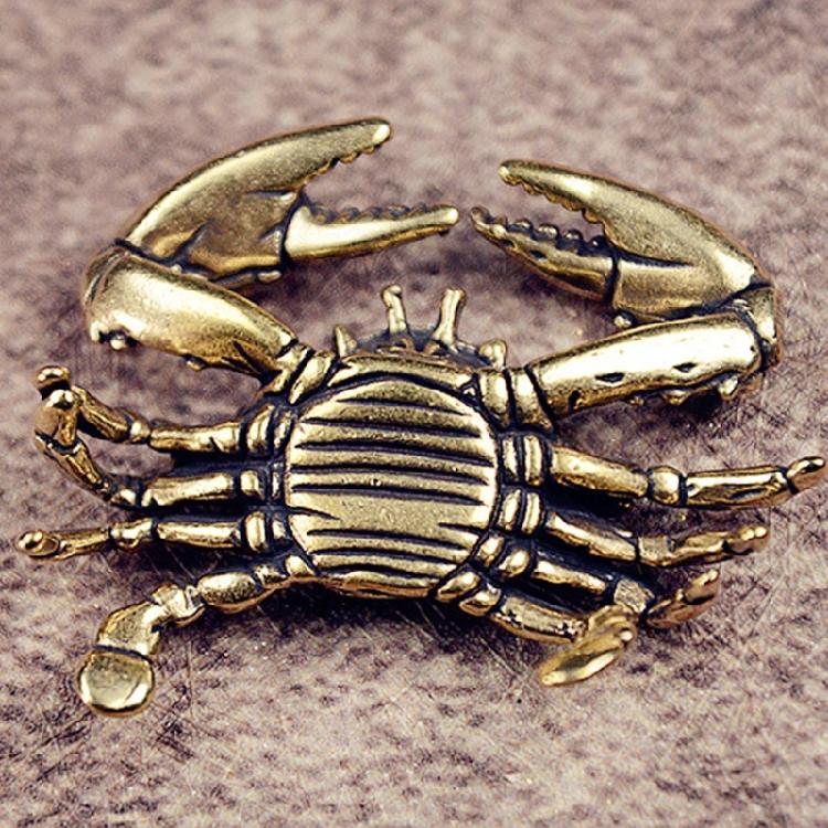 Crabs Statue Figurines Crabs Decors Sculptures Brass Crabs Decorative Objects Table Centerpieces for Home Decorations