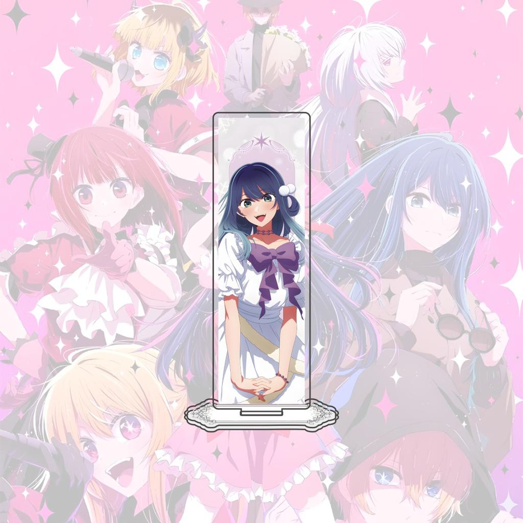 Anime Oshi No Ko 15 Cm Acrylic Ai Ruby Kana Aqua Akane MEM-cho Standing Figure Model Table Decoration Fan Gift