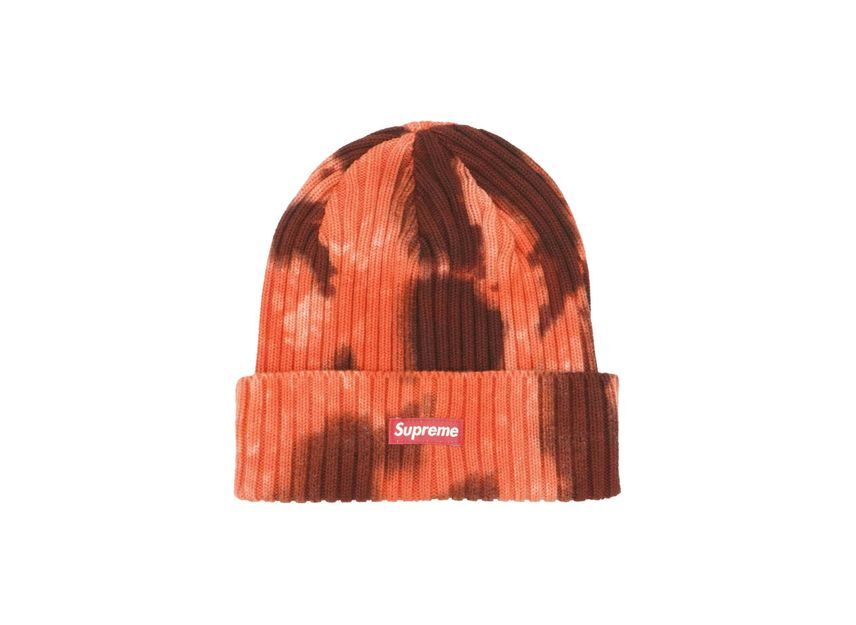 Supreme Overdyed Beanie Splatter Red (24SS) One-Size