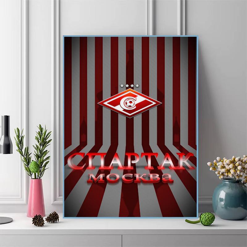 Spartak Moscow Pride.74 100% Round Full Drill 5D DIY Diamond Painting Embroidery Cross Stitch Rhinestone Décor