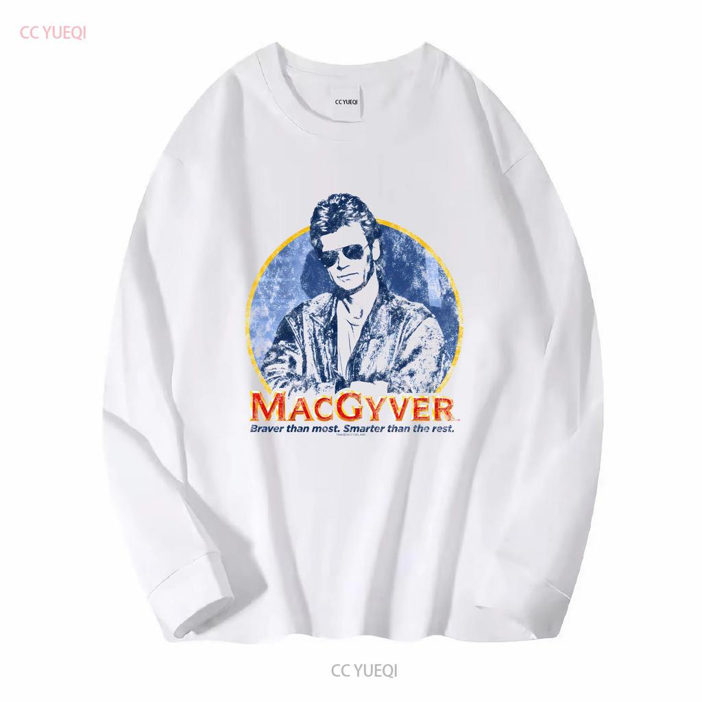MacGyver Title Licensed Adult T Shirt Vintage Washed Casual Streetwear Slightly Stretched Top For Everyday Wear Fashion