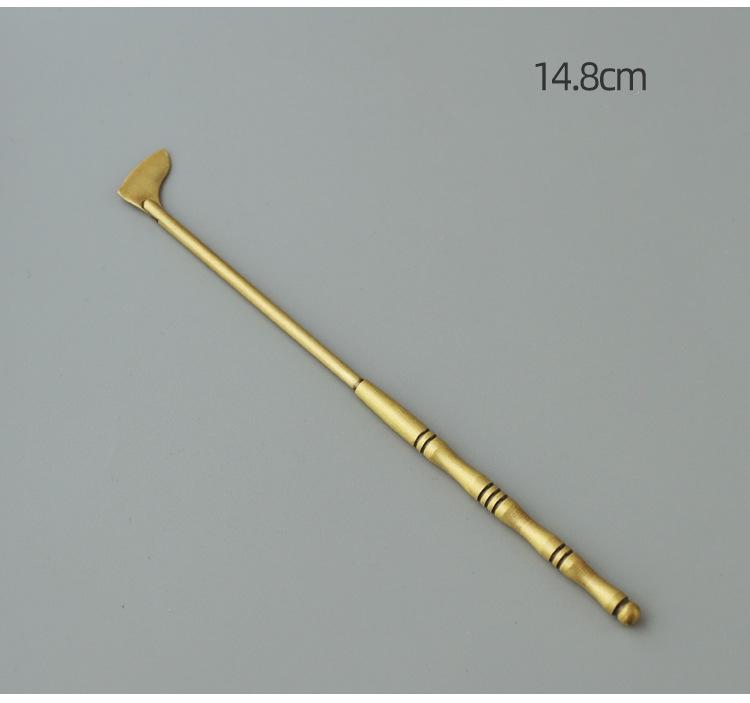 Brass Incense Seal Tool DIY Play Extension Incense Seal Incense Shovel Incense Scoop Ash Incense Sweep Incense Supplies Tools