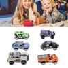 6pcs Mini Car Model Collectible Alloy Pull Back Car Play Vehicle Set for Children Over 3 Years Old
