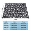 Parrot Bird African Grey Pattern Portable Warm Throw Blankets for Bedding Travel