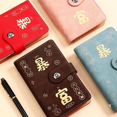 Large Capacity Saving Money Binder Portable Waterproof Cash Savings Handbook Refillable Budget Storage Book New Year's Gift