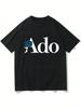 Ado Fans T Shirt Cute Funny Graphic T-Shirts Cotton Soft Unisex O-Neck Tee Tops Wounisex Unisex Summer Casual Clothes Streetwear