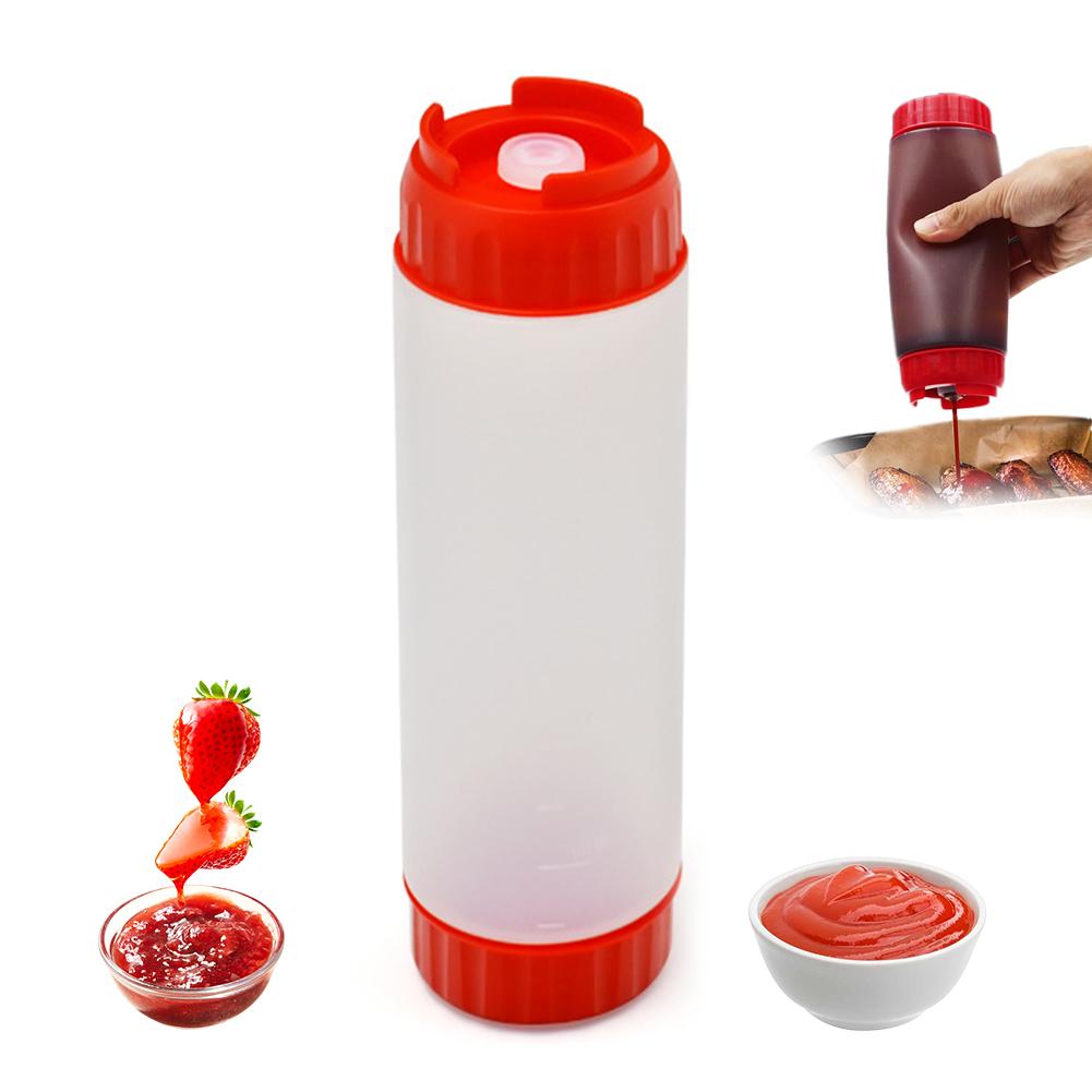 Small Squeeze Condiment Bottles with Nozzles Ketchup BBQ Sauces Olive Oil Bottle Dispenser Squeeze Sauce Bottle Kitchen Gadget