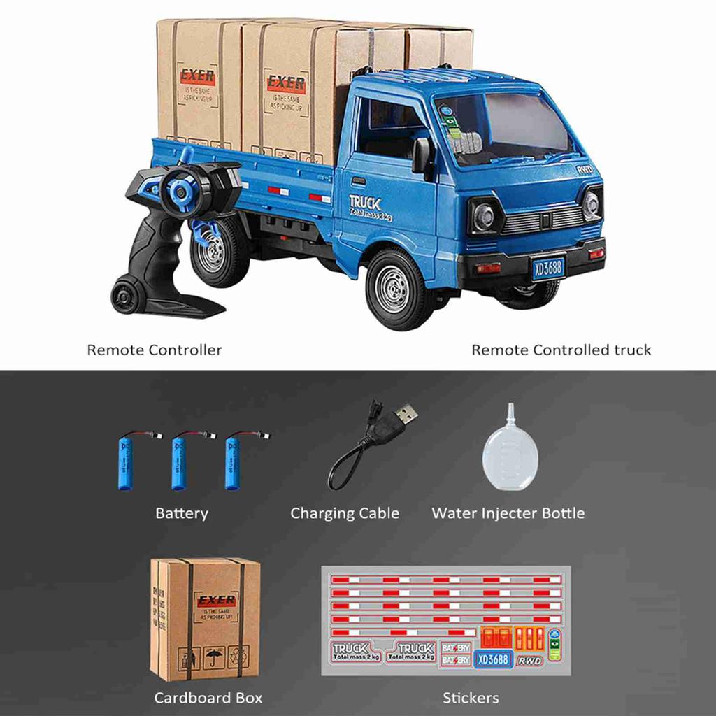 RC Transport Car Multi Direction Driving 1/16 Scale 2.4Ghz Remote Control Sprayer Transport Truck for Kids Remote Control Truck