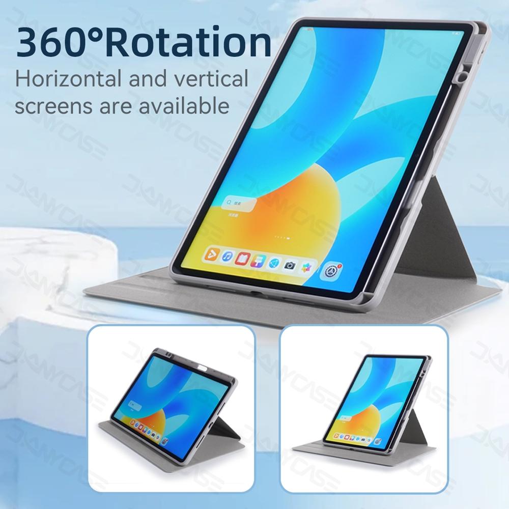 Acrylic Case For HUAWEI Matepad SE 11 2024 HUAWEI Matepad 11.5S/11.5 Honor Pad X9 Matepad 11 2023 2021 360° Rotation Tablet Cover with Pencil Holder