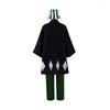 Anime Bleach Cosplay Urahara Kisuke Gotei 13 Costume Kimono Uniform Cape Top Pants Hat Full Suit For Halloween Costume For Adult