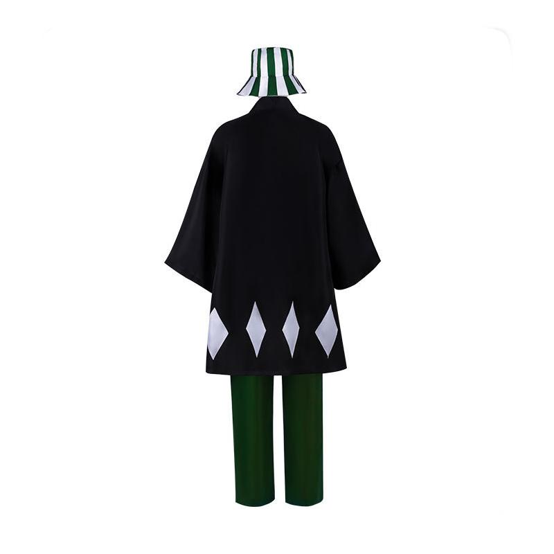 Anime Bleach Cosplay Urahara Kisuke Gotei 13 Costume Kimono Uniform Cape Top Pants Hat Full Suit For Halloween Costume For Adult