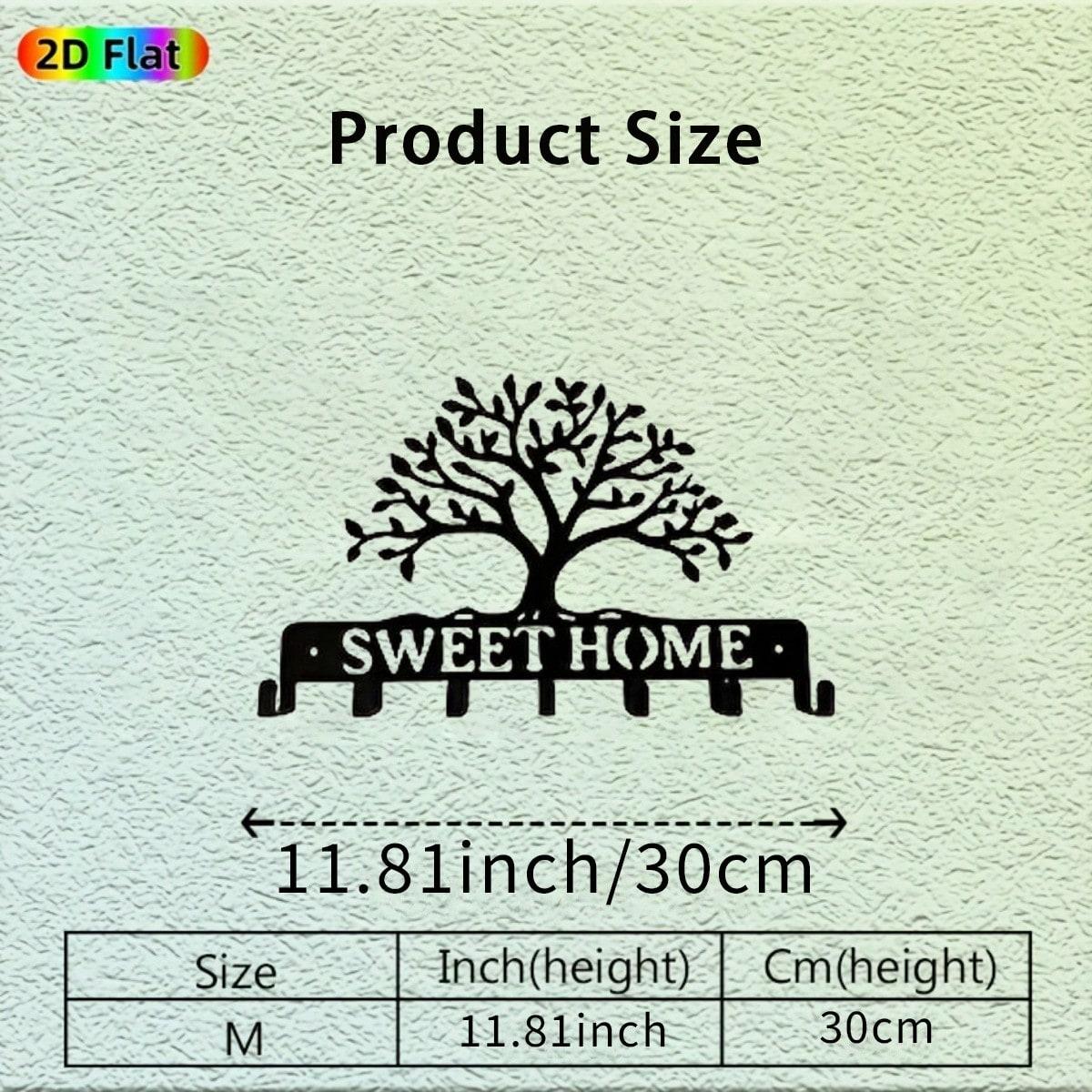 

Personalized Metal Key Hanger Tree of Life Wall Decor Rustproof Durable Housewarming Gift 21x30