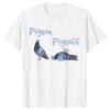 Funny Pigeon Bird Birdwatcher Birdwatching Graphic T-shirt Cute T-shirt Men Women Tshirt Loose Oversized Tee Tops