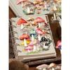 50pcs Retro Mushroom Stickers Laptop Handbook Cell Phone Case Decorative Stickers Back To School